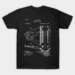 Outrigger oarlock patent / rowing / Boat Blueprint, Gift for Rowing Coach / Rowing Patent illustration T-Shirt